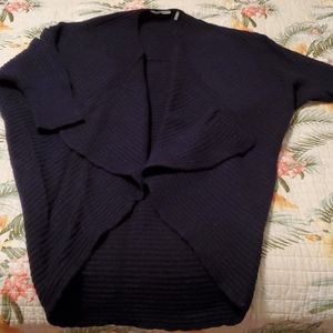 Tahari Navy Oversized Cardigan